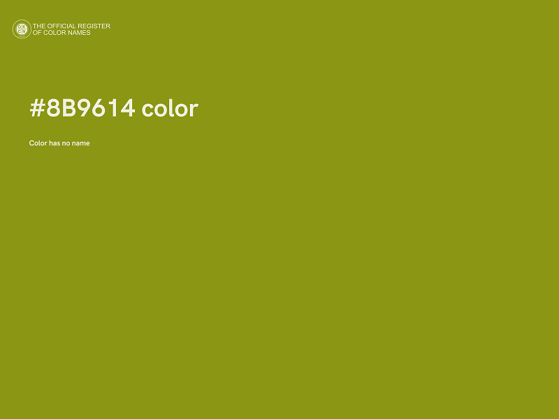#8B9614 color image