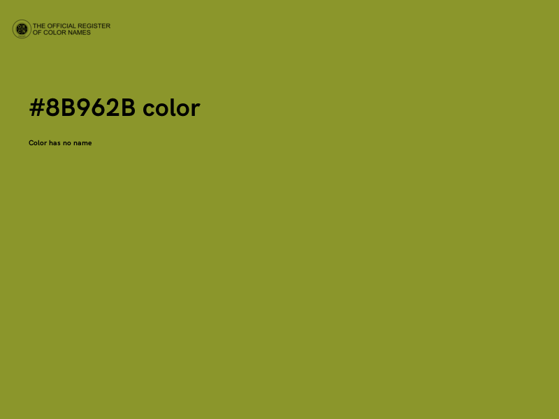 #8B962B color image