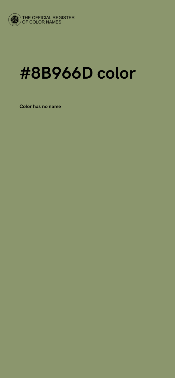 #8B966D color image