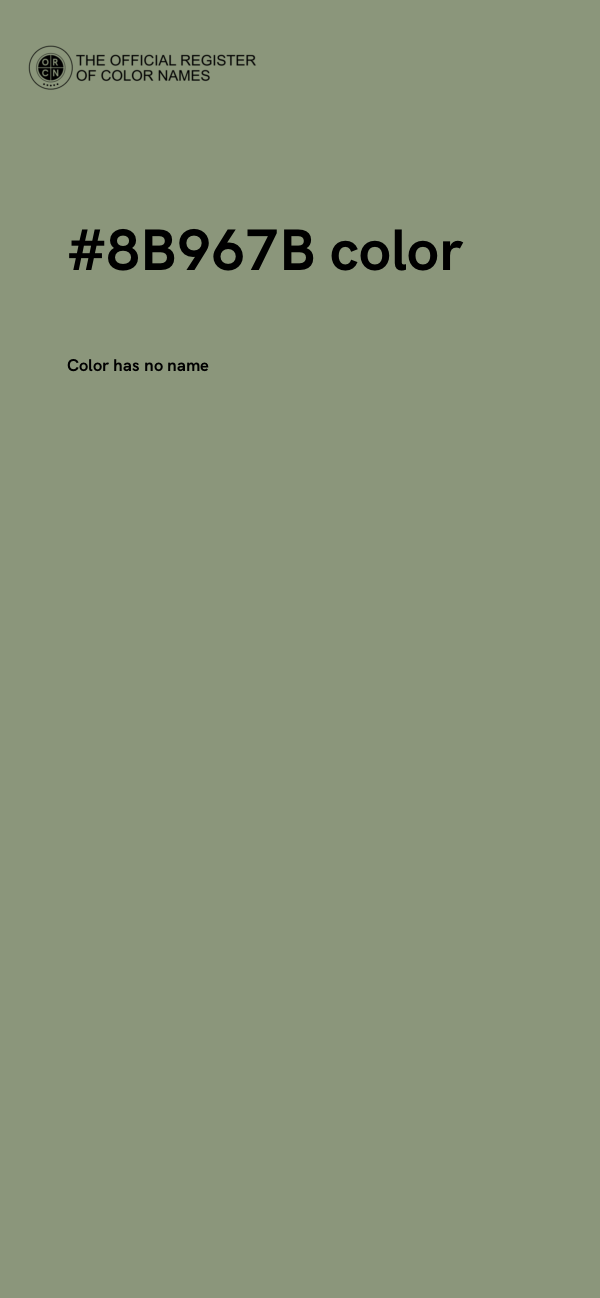 #8B967B color image