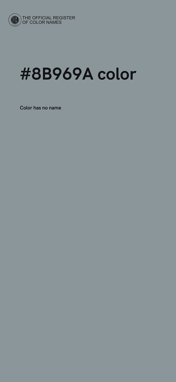 #8B969A color image