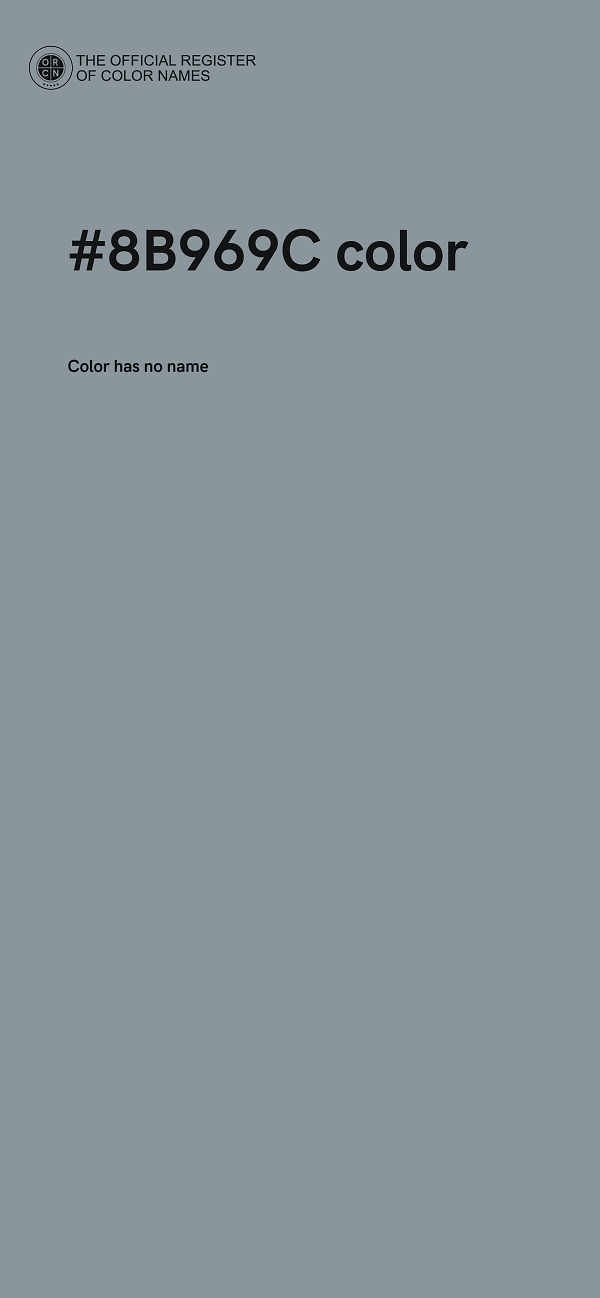 #8B969C color image