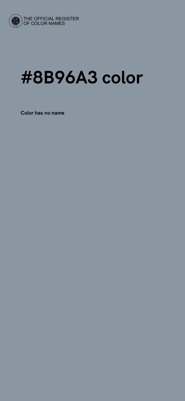 #8B96A3 color image