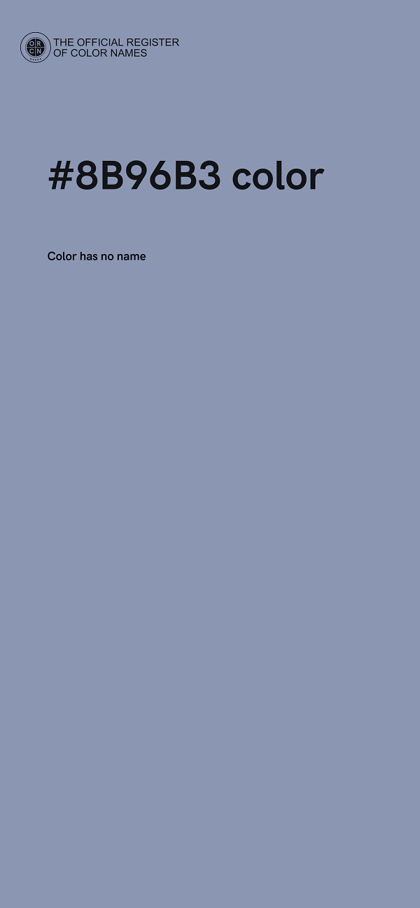 #8B96B3 color image