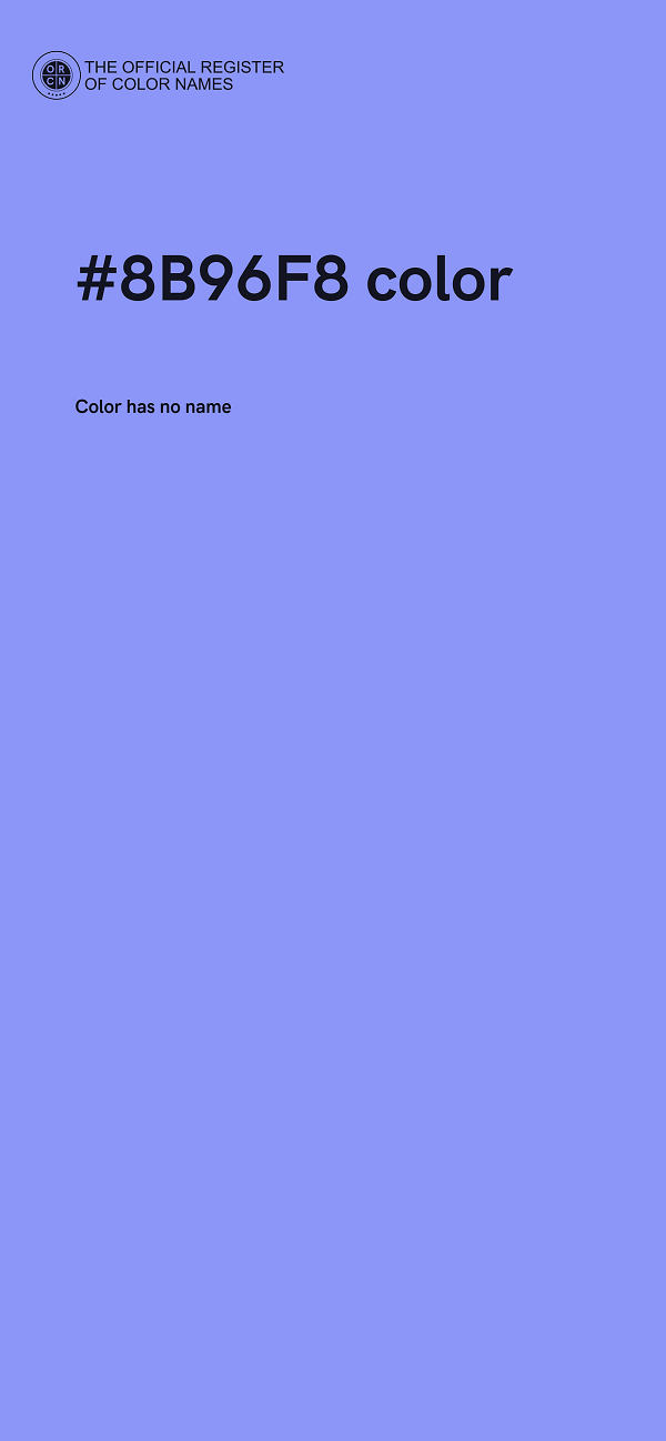 #8B96F8 color image