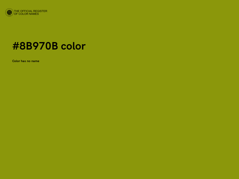 #8B970B color image