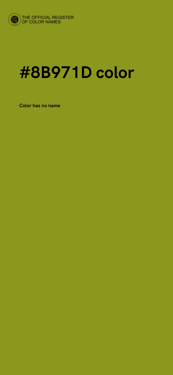 #8B971D color image