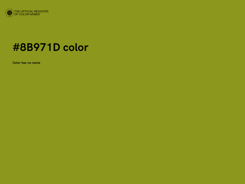 #8B971D color image