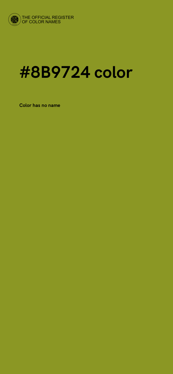 #8B9724 color image