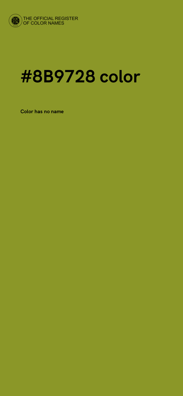 #8B9728 color image