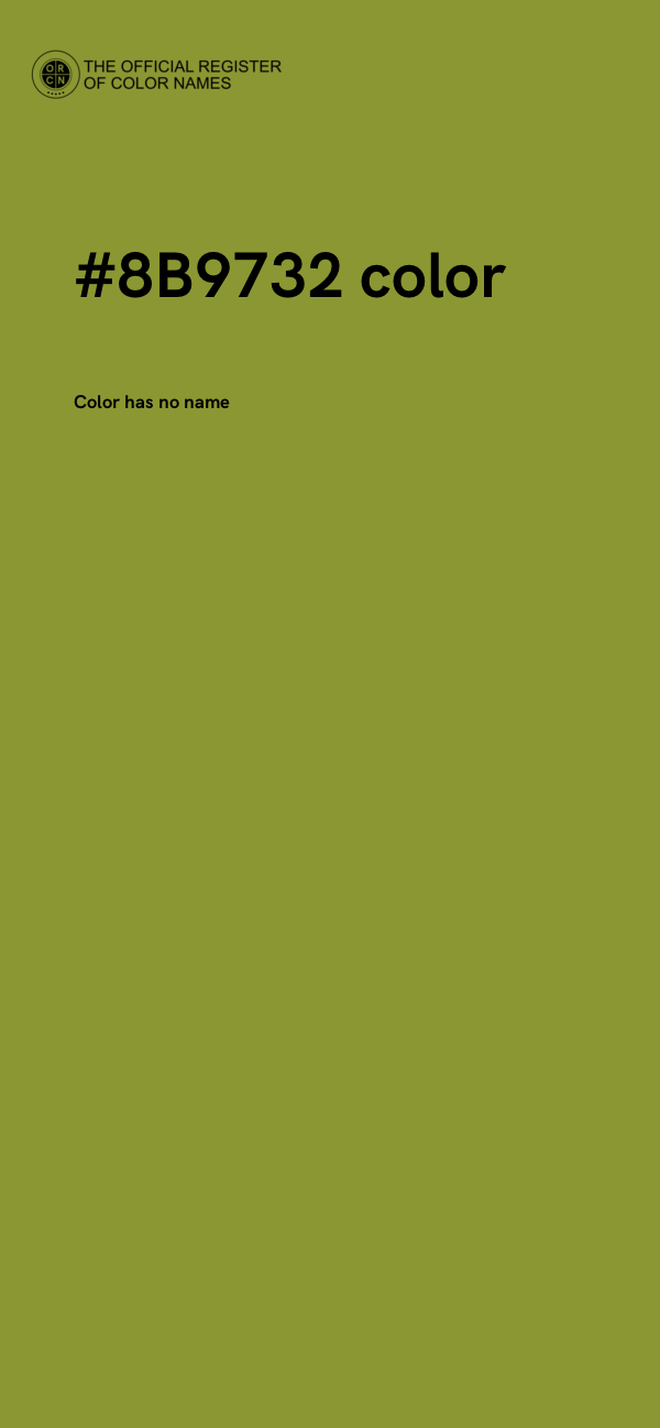 #8B9732 color image
