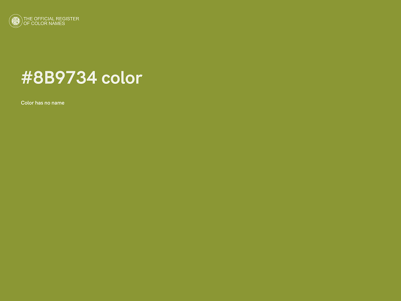 #8B9734 color image