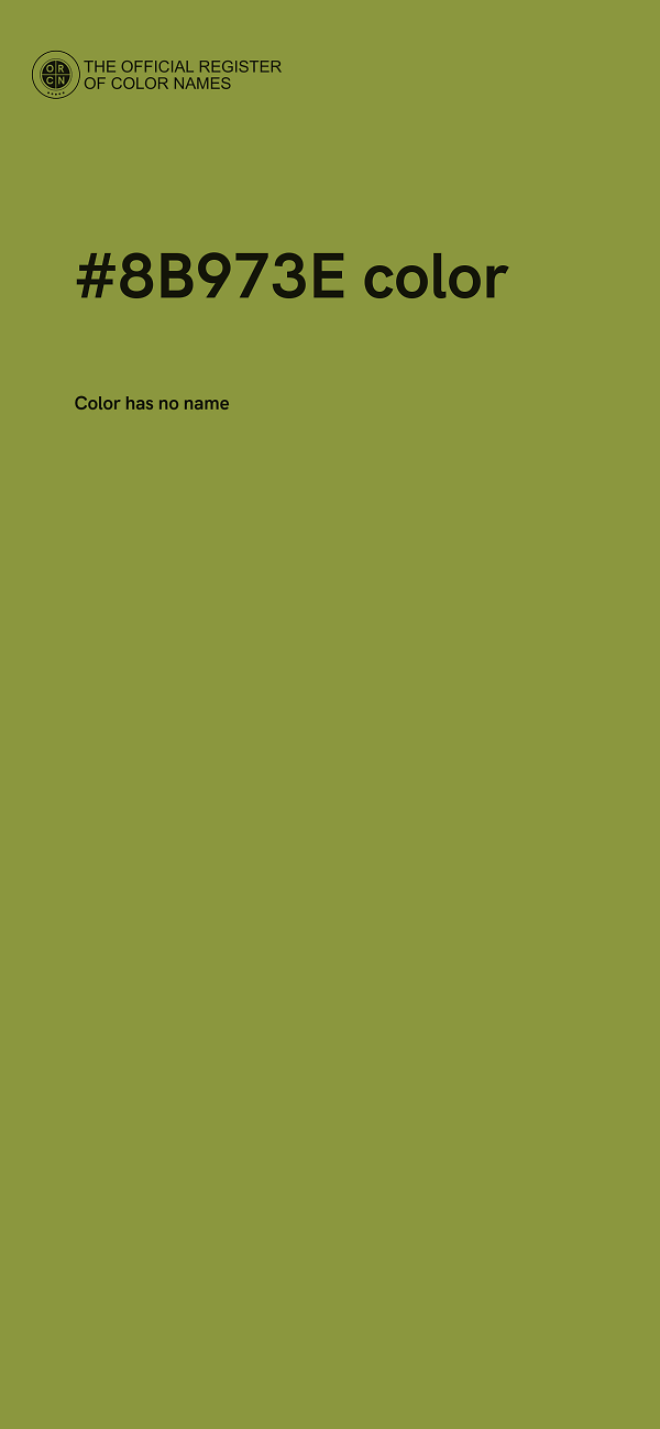 #8B973E color image