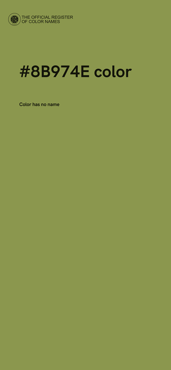 #8B974E color image