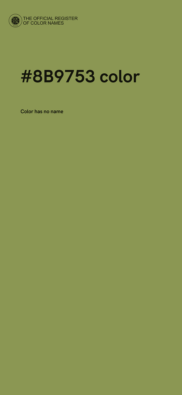 #8B9753 color image
