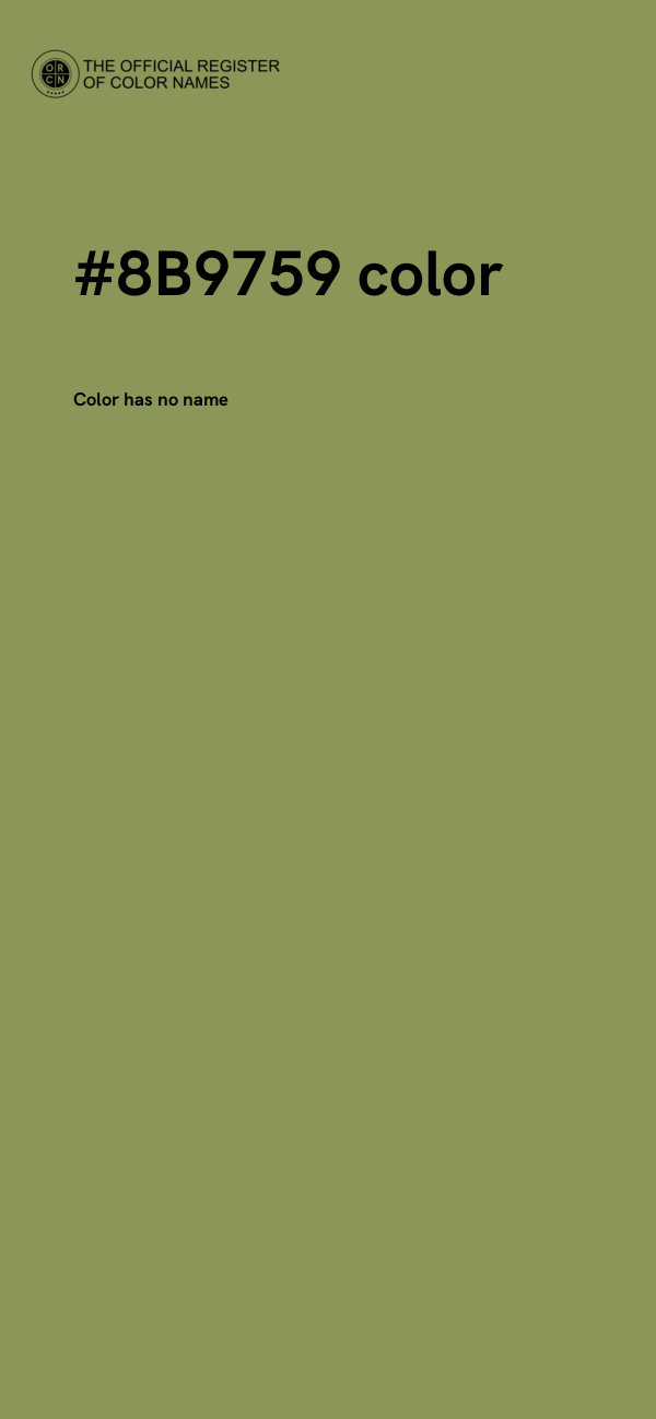 #8B9759 color image