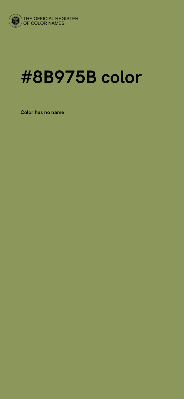 #8B975B color image