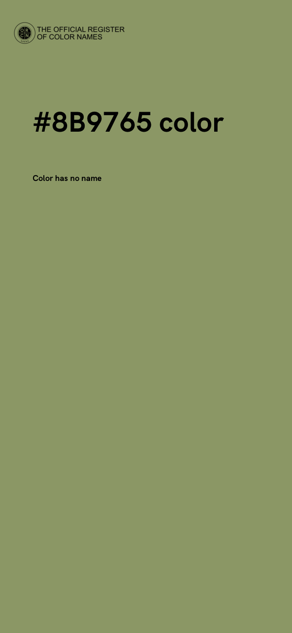 #8B9765 color image