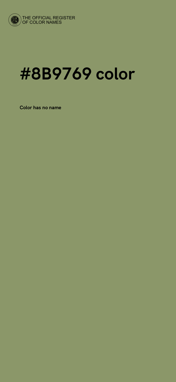 #8B9769 color image