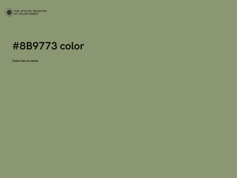 #8B9773 color image