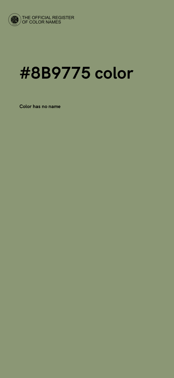 #8B9775 color image