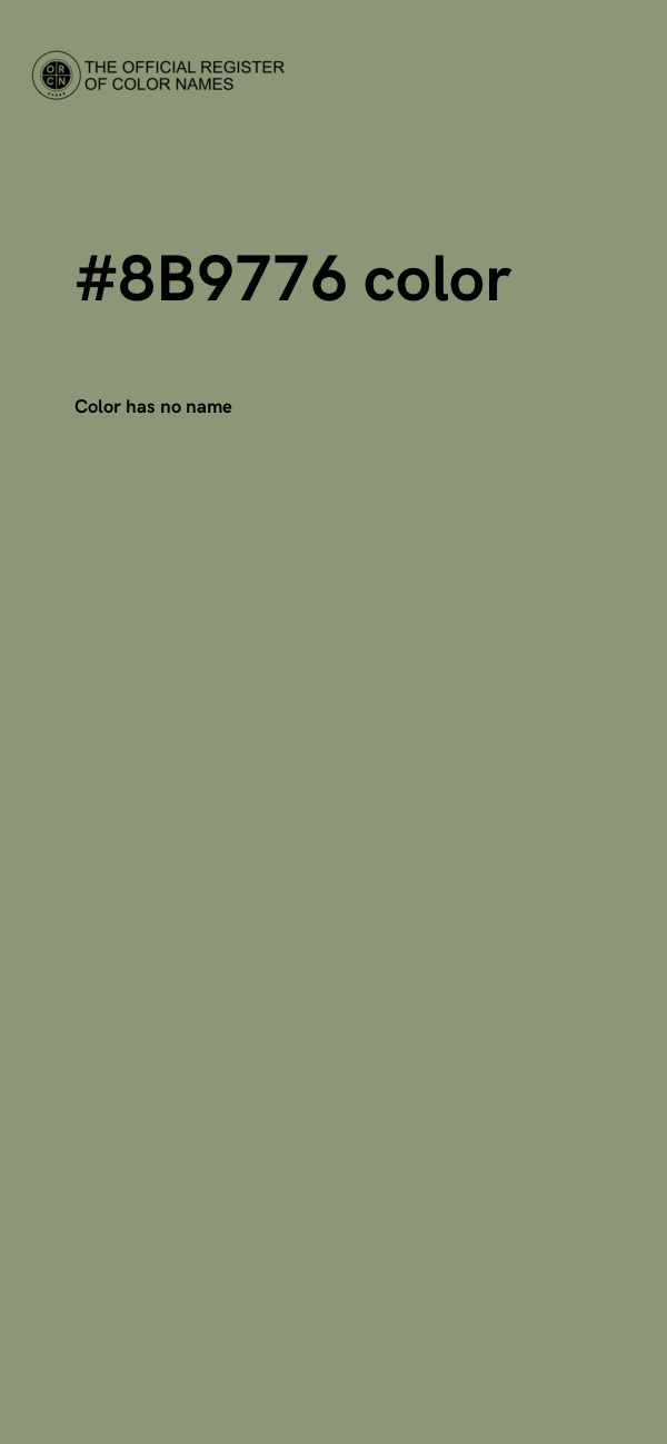 #8B9776 color image