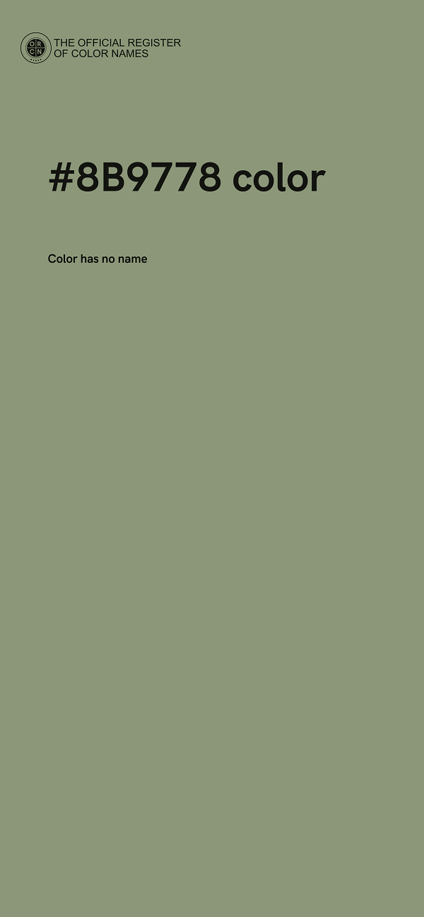 #8B9778 color image