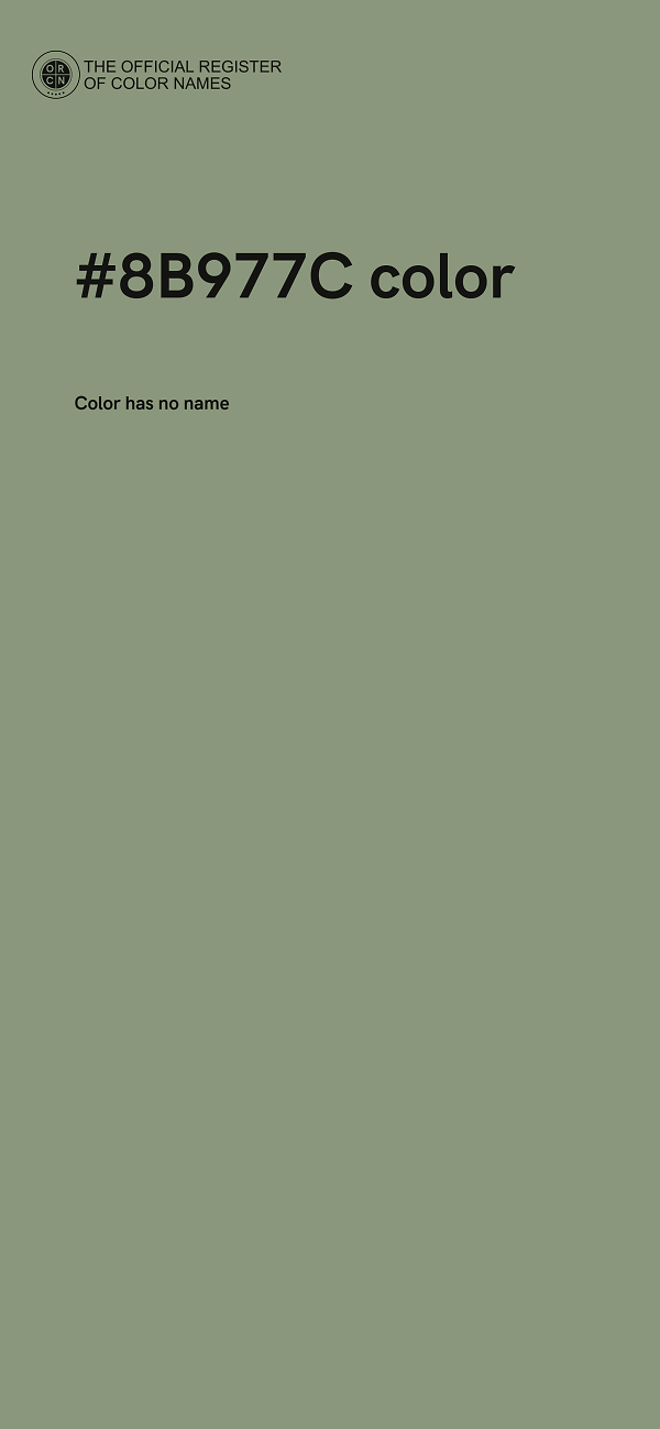 #8B977C color image