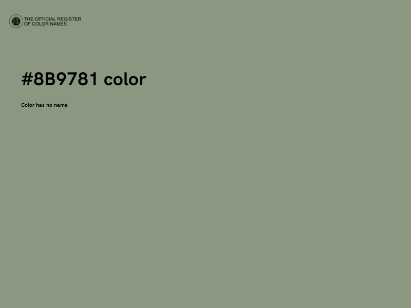 #8B9781 color image