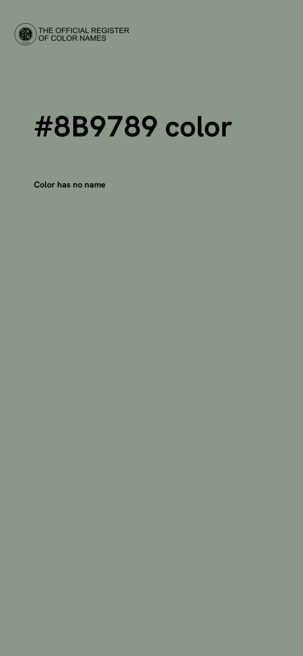 #8B9789 color image