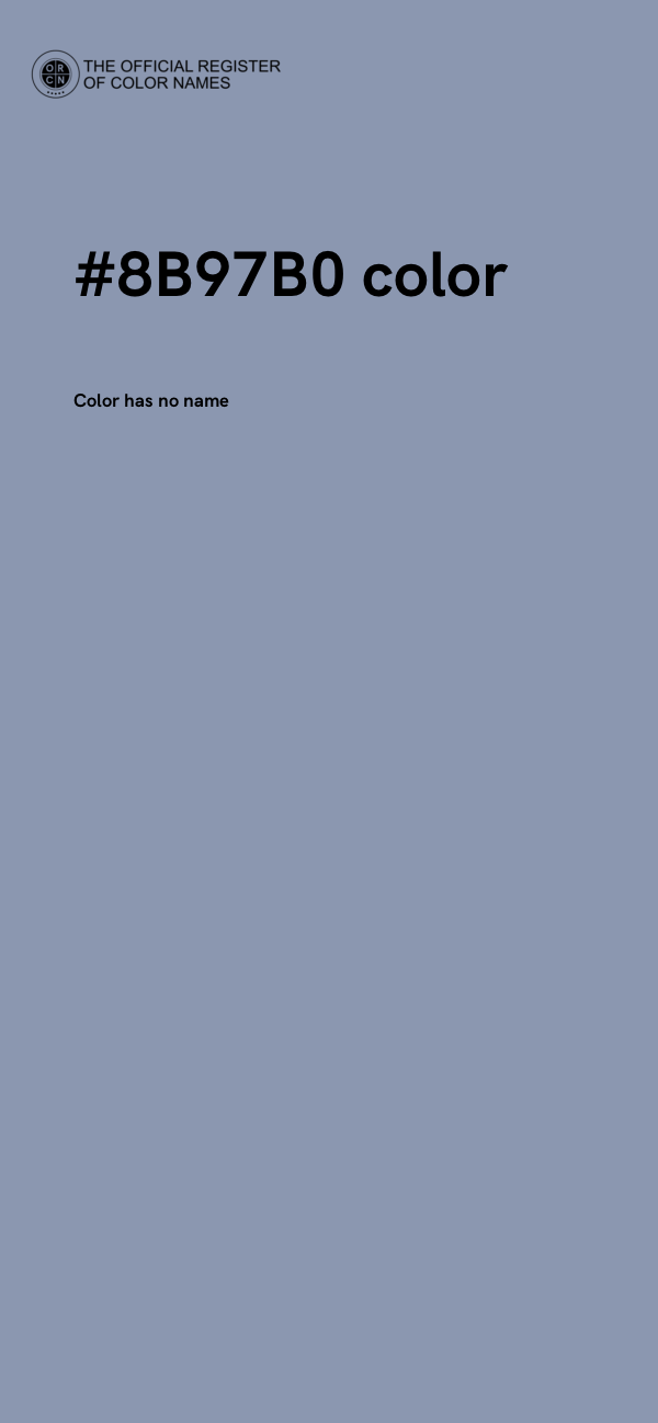#8B97B0 color image