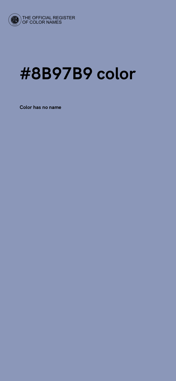 #8B97B9 color image