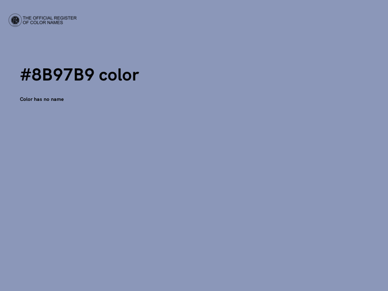 #8B97B9 color image