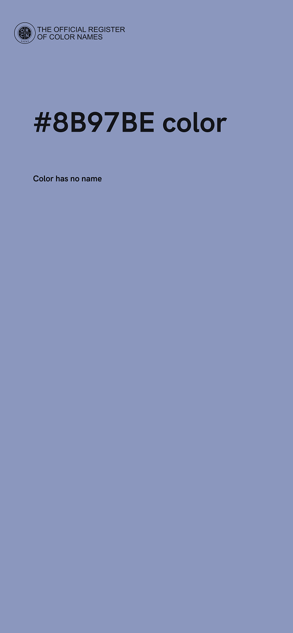 #8B97BE color image