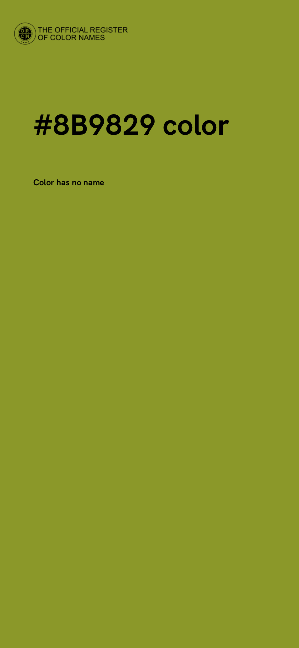 #8B9829 color image