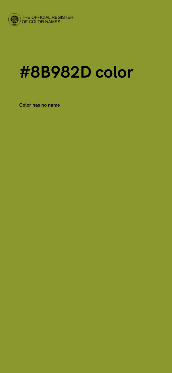 #8B982D color image