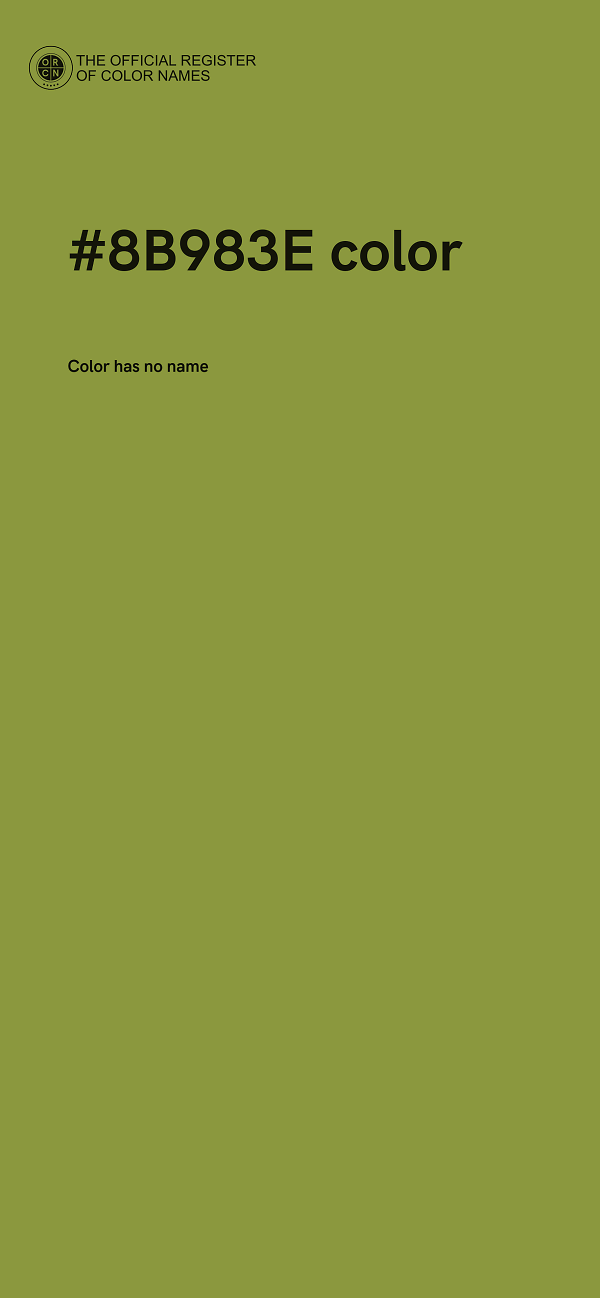 #8B983E color image