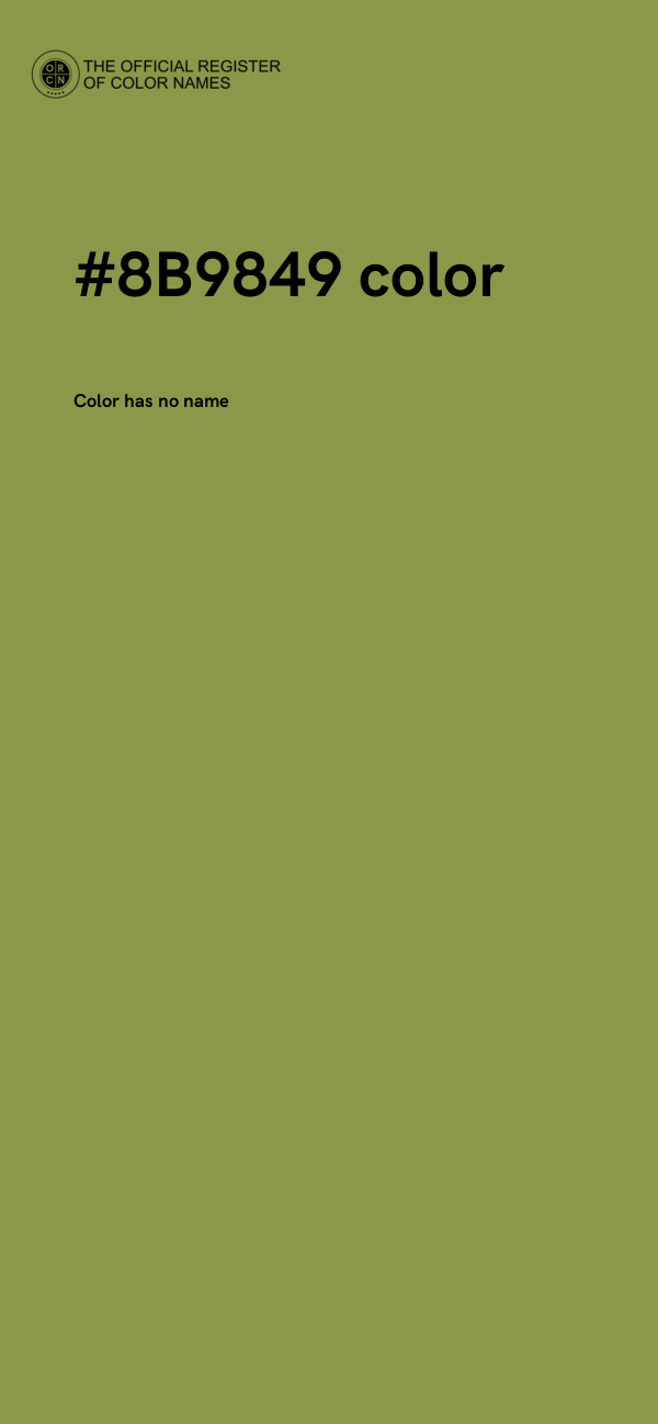#8B9849 color image