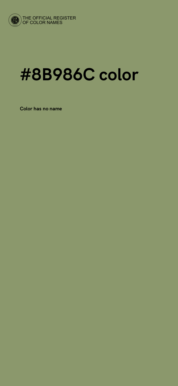 #8B986C color image