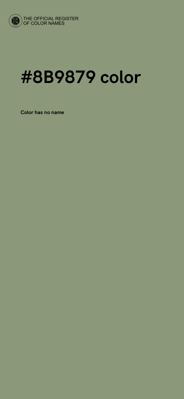 #8B9879 color image