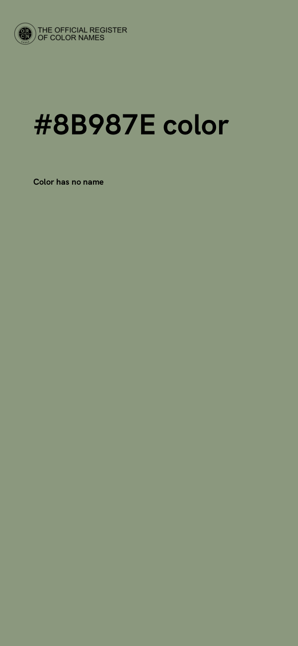 #8B987E color image