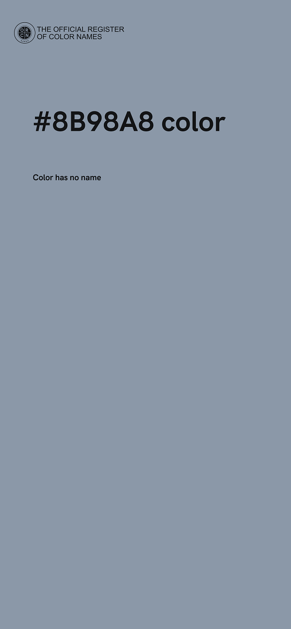 #8B98A8 color image