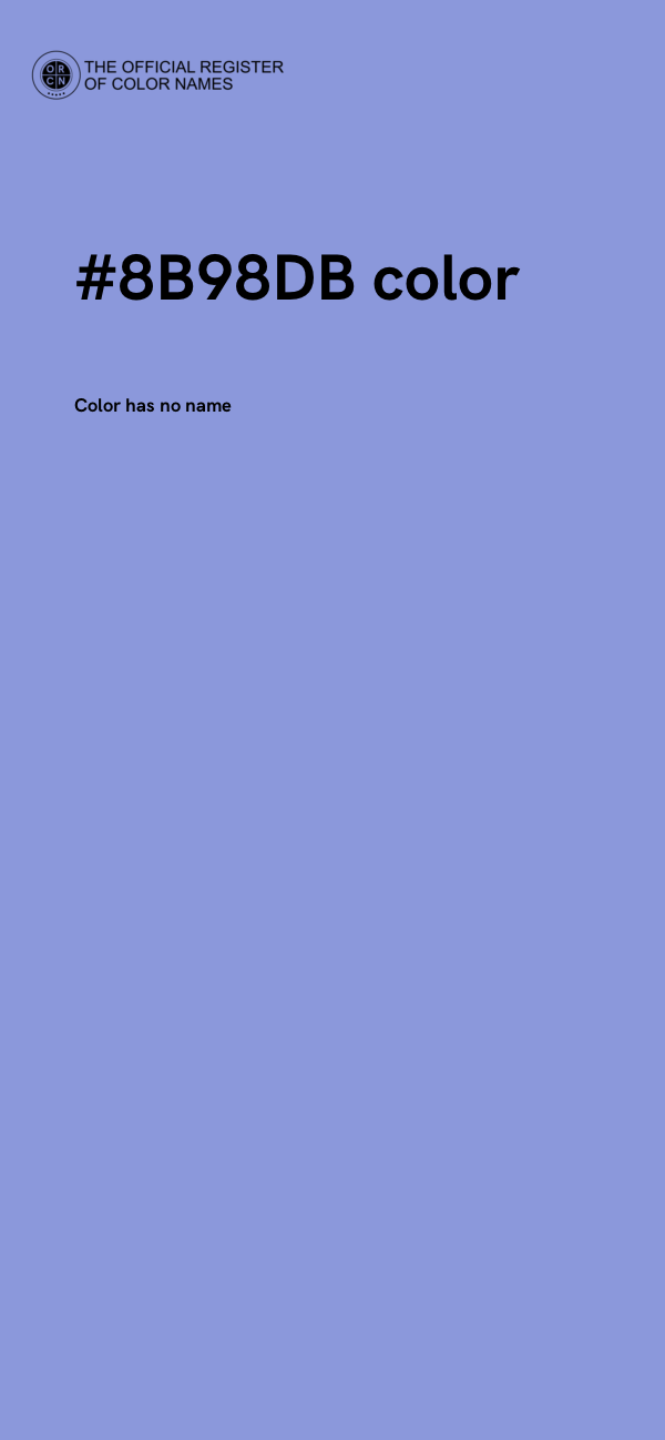 #8B98DB color image