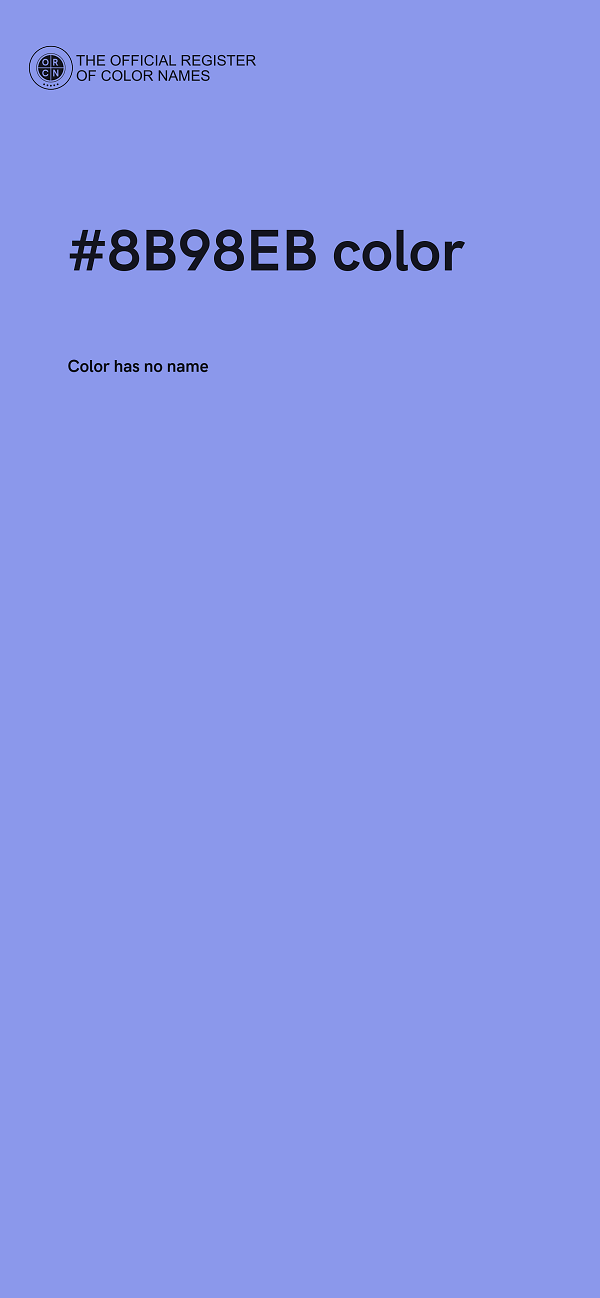 #8B98EB color image