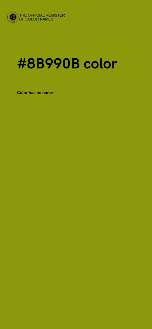 #8B990B color image