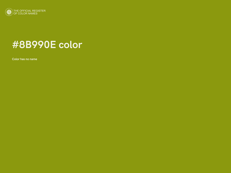#8B990E color image