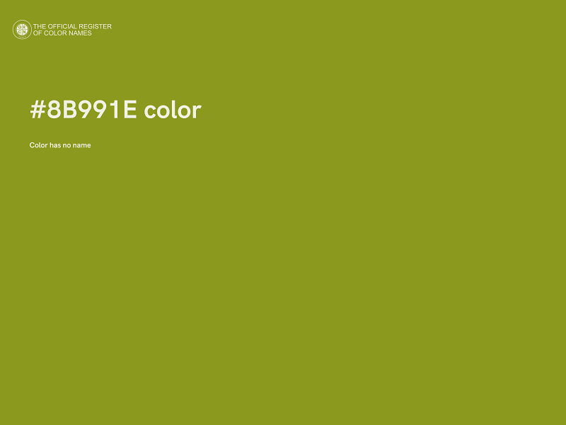 #8B991E color image