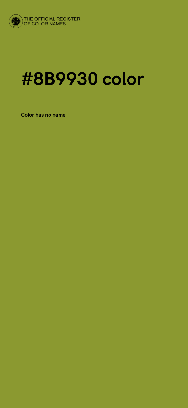 #8B9930 color image