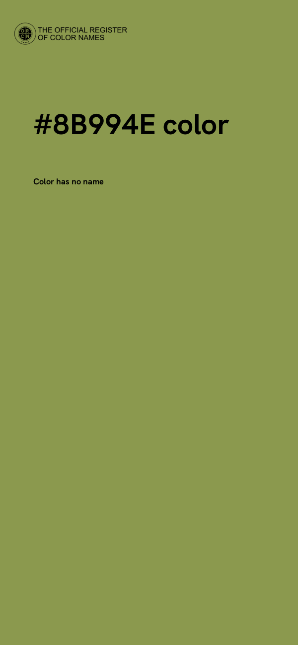 #8B994E color image