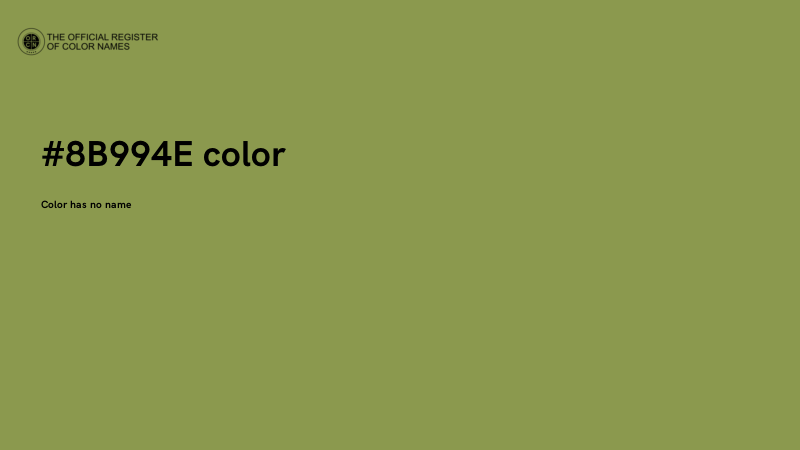 #8B994E color image
